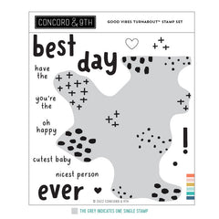 Concord & 9th Clear Stamps Good Vibes Turnabout