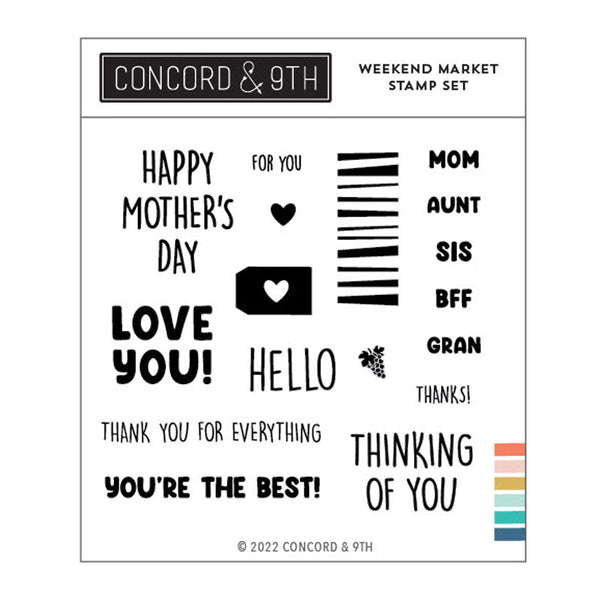 Concord & 9th Clear Stamps Weekend Market