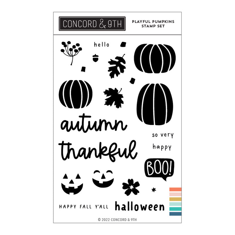 Concord & 9th Clear Stamps Playful Pumpkins