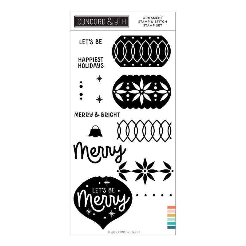 Concord & 9th Clear Stamps Ornament Stamp & Stitch