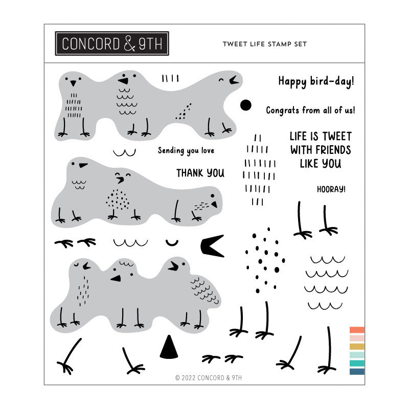 All the Letters Outline Stamp Set - Concord & 9th