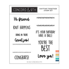 Concord & 9th Clear Stamps Knitting Together