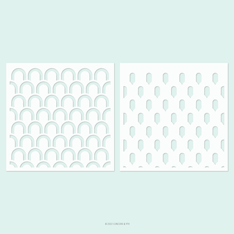 Concord & 9th Stencil 2pc Deco Pack