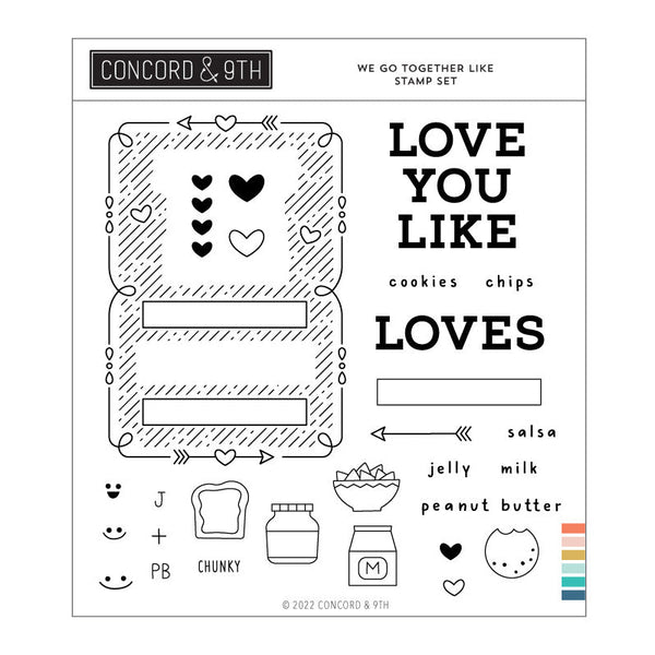 Concord & 9th Clear Stamps We Go Together