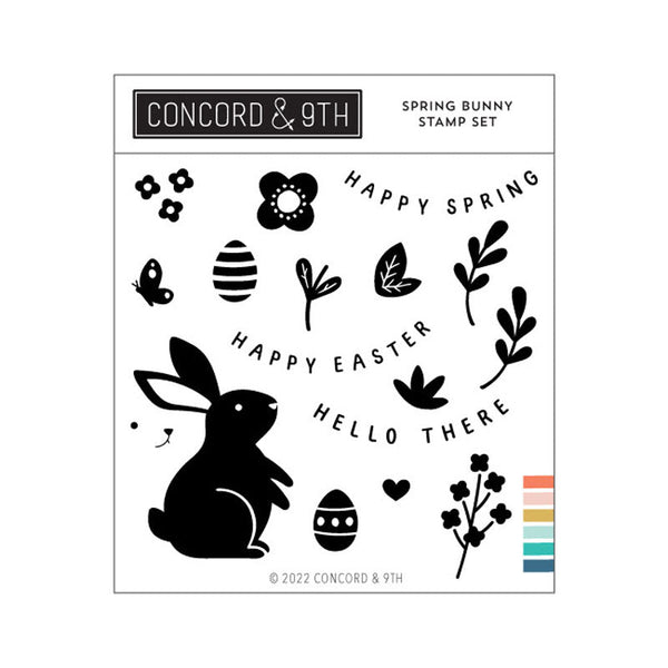 Concord & 9th Clear Stamps Spring Bunny
