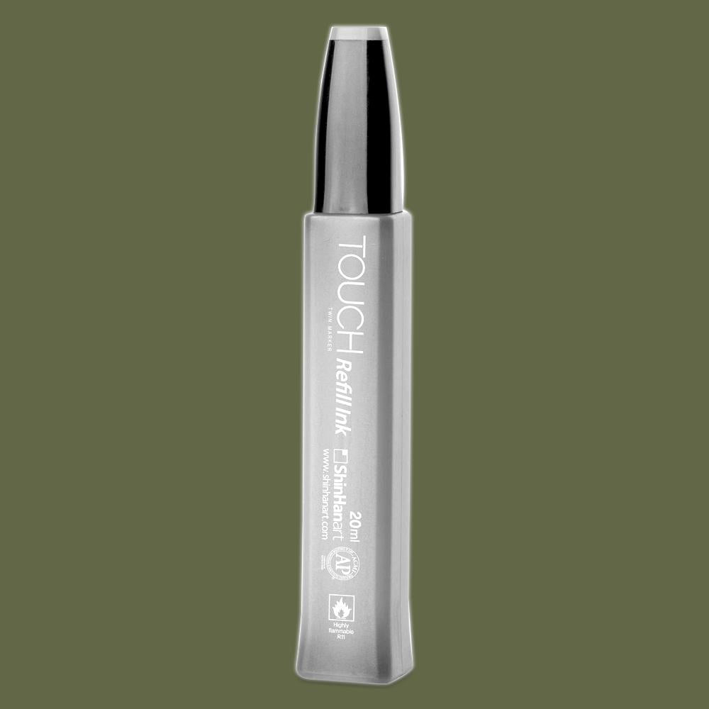 TOUCH Twin Refill Y225 Olive Green Dark