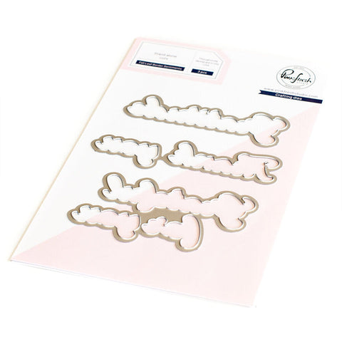 Pinkfresh Studio Dies Fall Leaf Border Sentiments