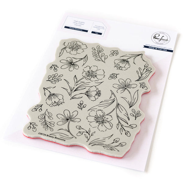 Pinkfresh Studio Clear Stamps Breezy Blossoms