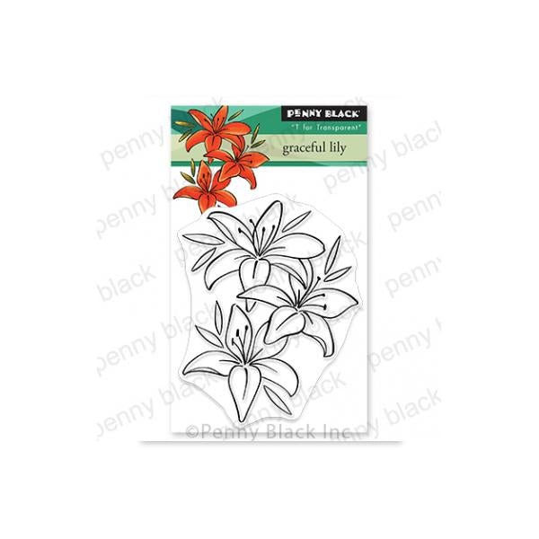 Penny Black Clear Stamps Graceful Lily