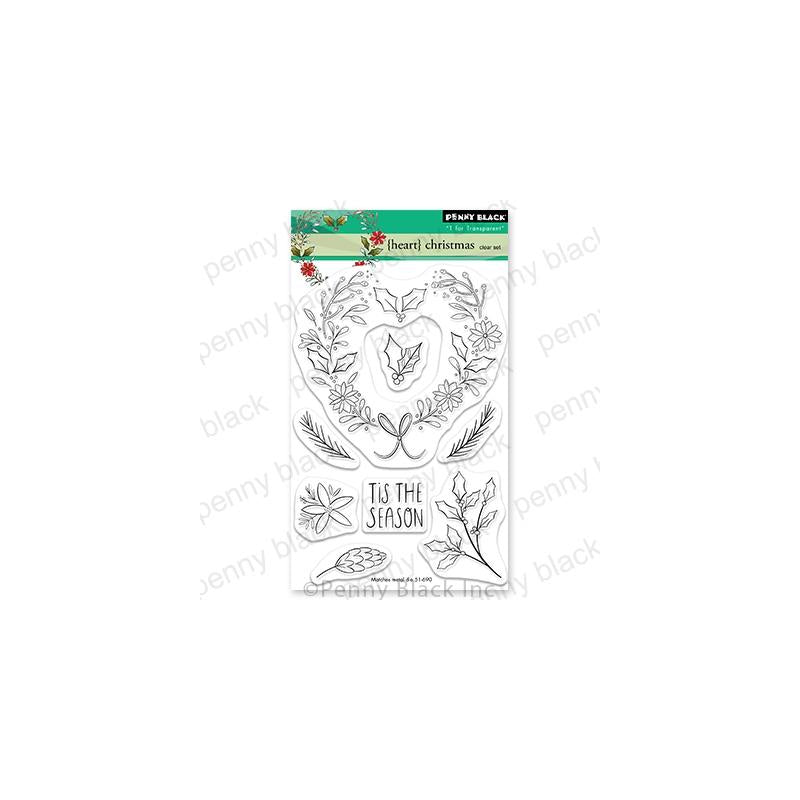 Penny Black Clear Stamps Heart Christmas