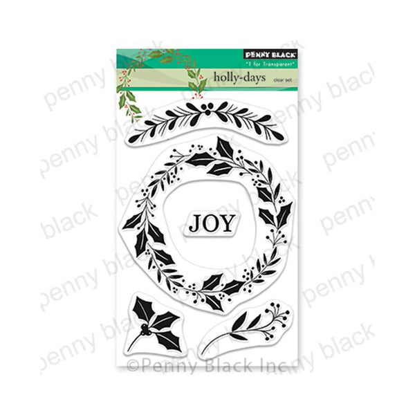 Penny Black Clear Stamps Holly-Days
