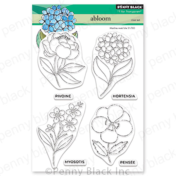 Penny Black Clear Stamps Abloom