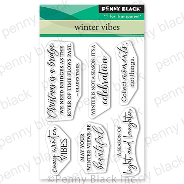 Penny Black Clear Stamps Winter Vibes