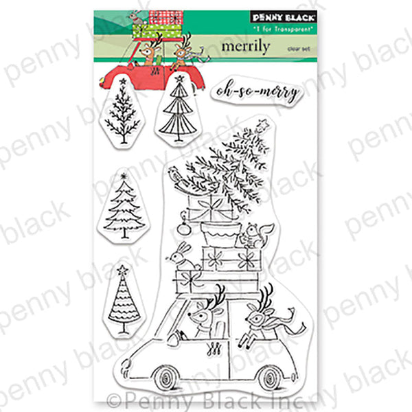 Penny Black Clear Stamps Merrily