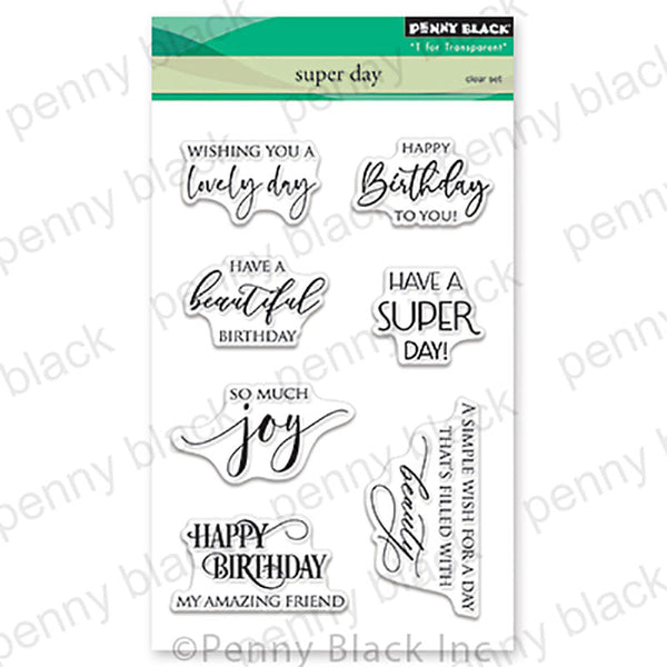 Penny Black Clear Stamps Super Day