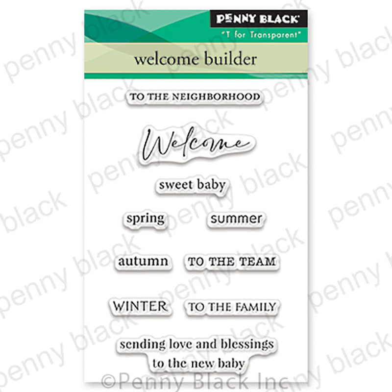 Penny Black Clear Stamps Welcome Builder