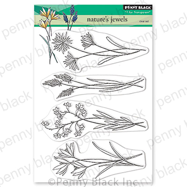 Penny Black Clear Stamps Natures Jewels