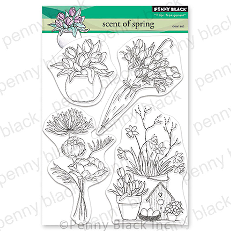 Penny Black Clear Stamps Scent Of Spring