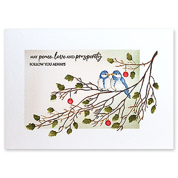 Penny Black Cling Stamp Winged Pair