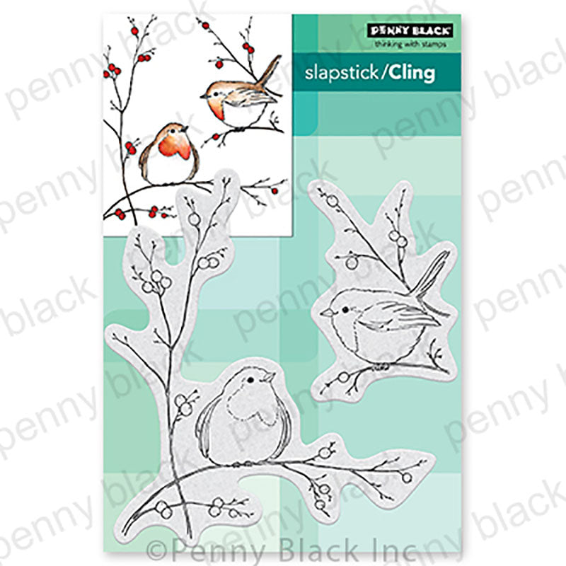 Penny Black Cling Stamp Feathered Friends