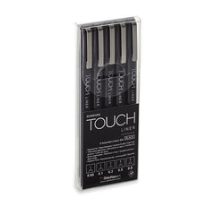 TOUCH Liner Pen 5pc Black