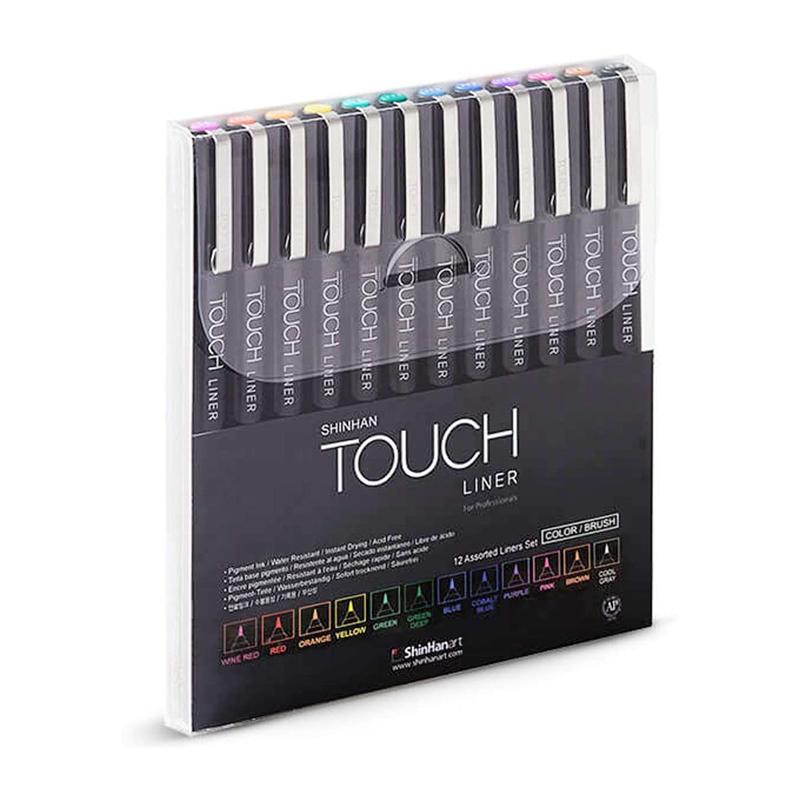Touch Liner Set of 12 Colors Brush