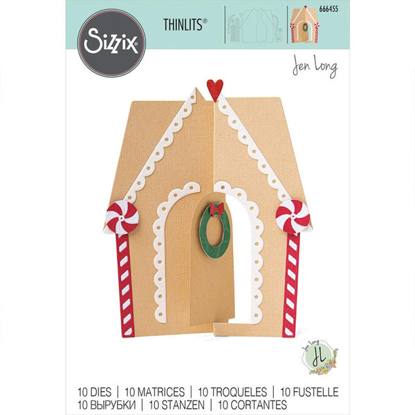 Sizzix Dies Gingerbread House Card