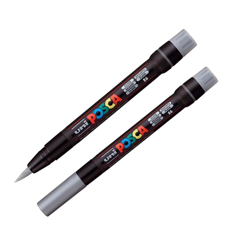 POSCA Marker PCF-350 Brush Silver