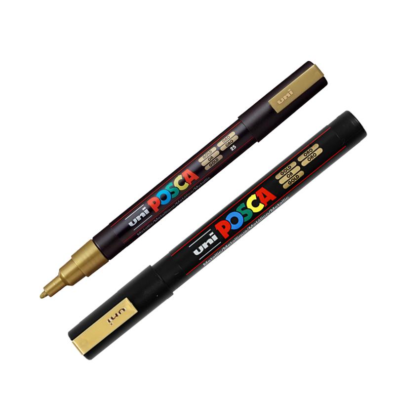 4pcs Japanese Stationery Posca Markers White Black... - Grandado - View #11