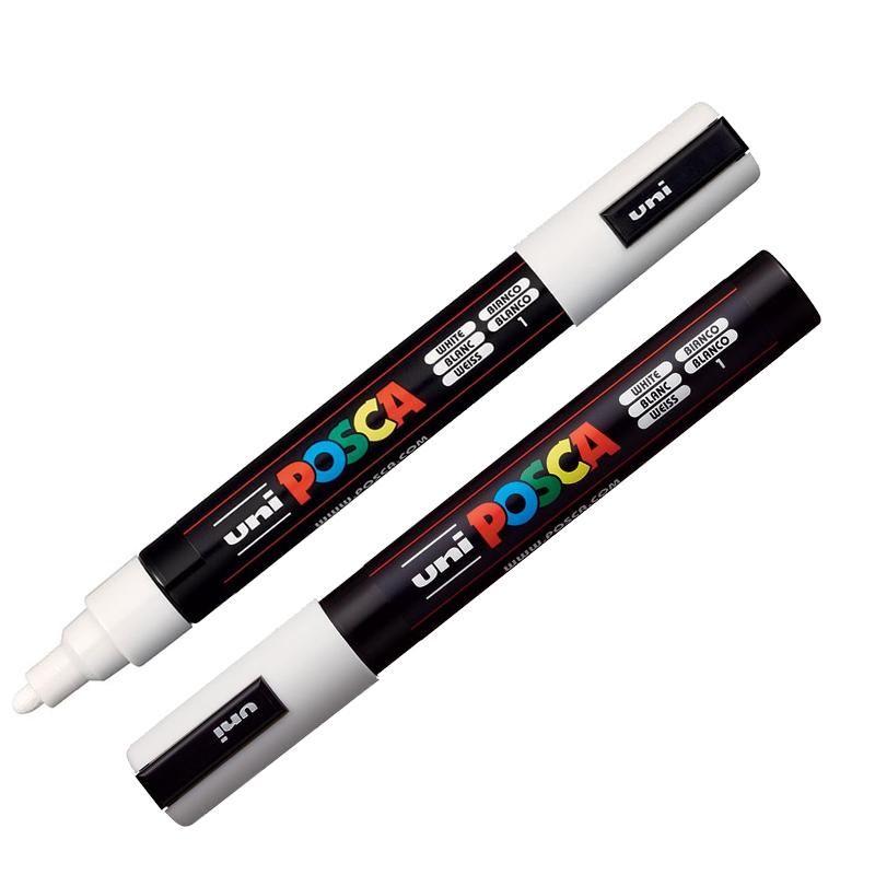 POSCA Marker PC-5M White – MarkerPOP