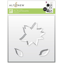 Altenew Stencil Dry Brush Poinsettia Mask