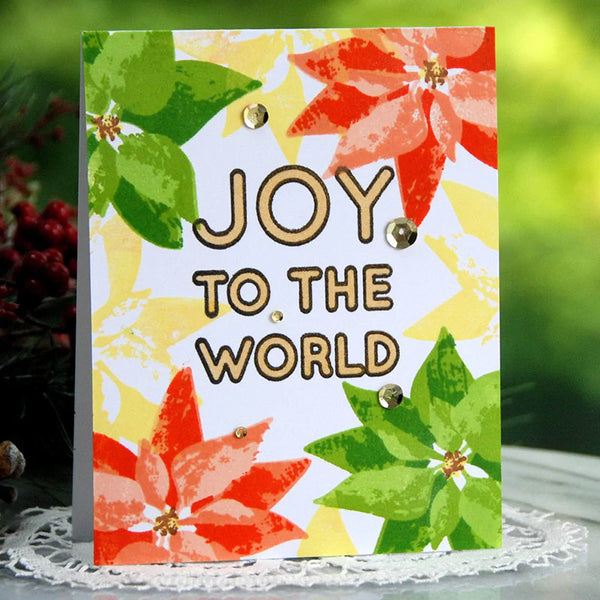 Altenew Clear Stamps Joy To The World Typography