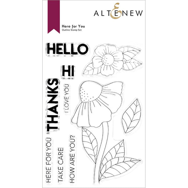 Altenew Clear Stamps Here for You