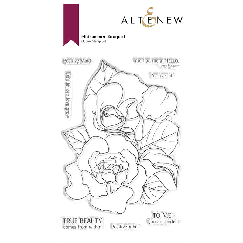 Altenew Clear Stamps Midsummer Bouquet