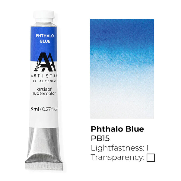 Altenew Artists' Watercolor Tube PB15 Phthalo Blue