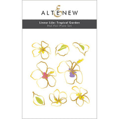 Altenew Hot Foil Plate Linear Life Tropical Garden