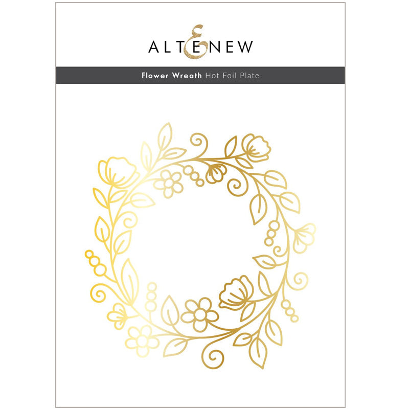 Altenew Hot Foil Plate Flower Wreath