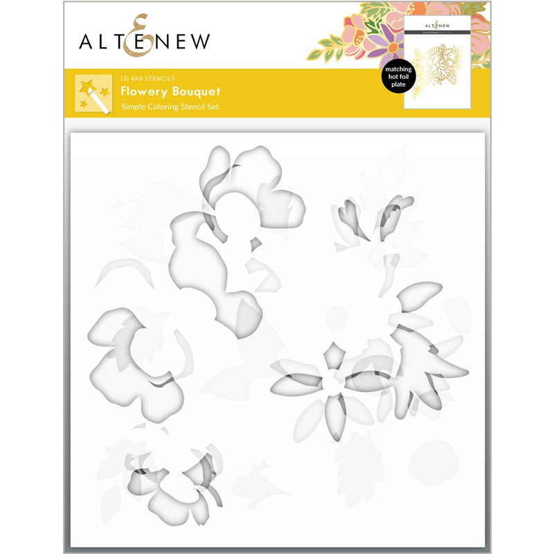 Altenew Stencil Flowery Bouquet