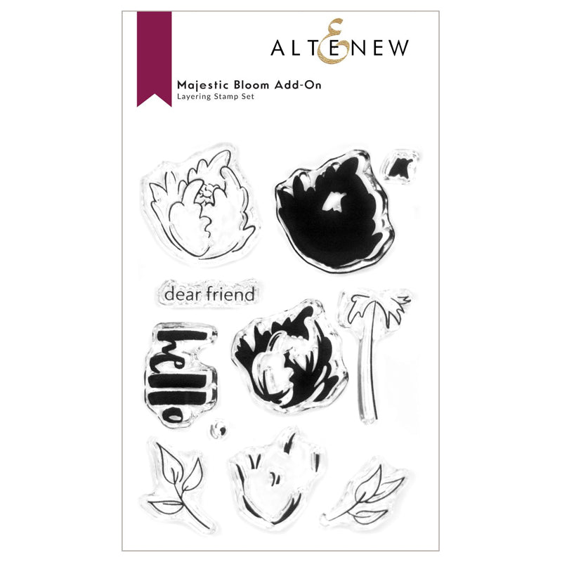 Altenew Clear Stamps Majestic Bloom Add-On