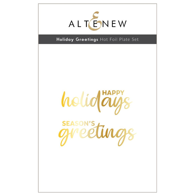 Altenew Hot Foil Plate Holiday Greetings