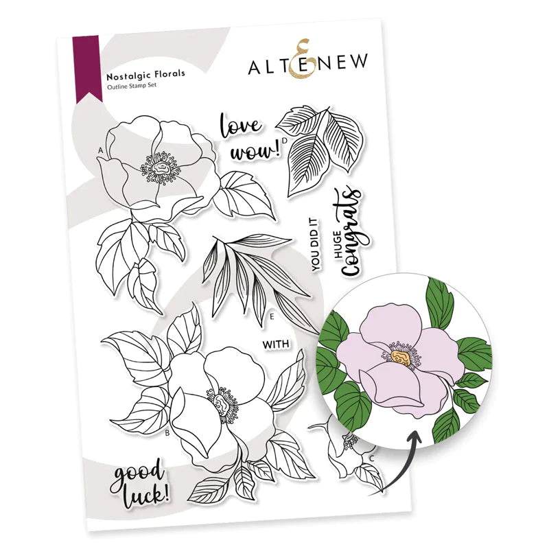 Altenew Clear Stamps Nostalgic Florals