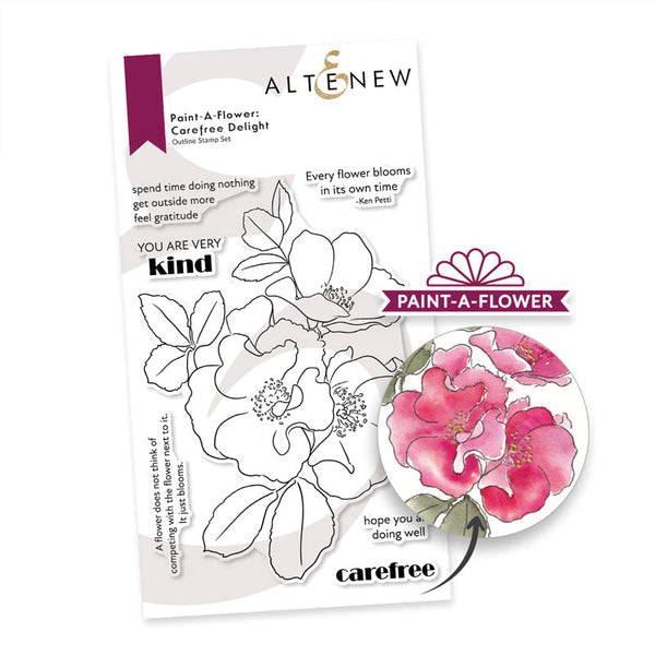 Altenew Clear Stamps Paint-A-Flower: Carefree Delight