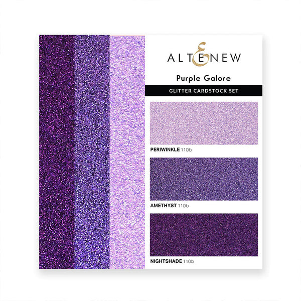 Altenew Cardstock Glitter Gradient Purple Galore