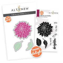 Altenew Stamps & Dies Cafe Au LAit Dahlia