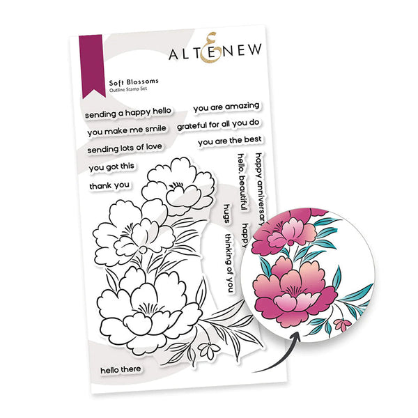 Altenew Clear Stamps Soft Blossoms