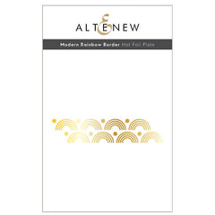 Altenew Hot Foil Plate Modern Rainbow Border