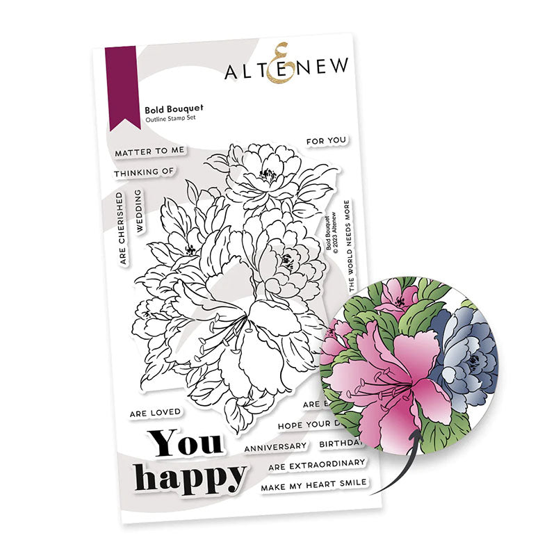 Altenew Clear Stamps Bold Bouquet