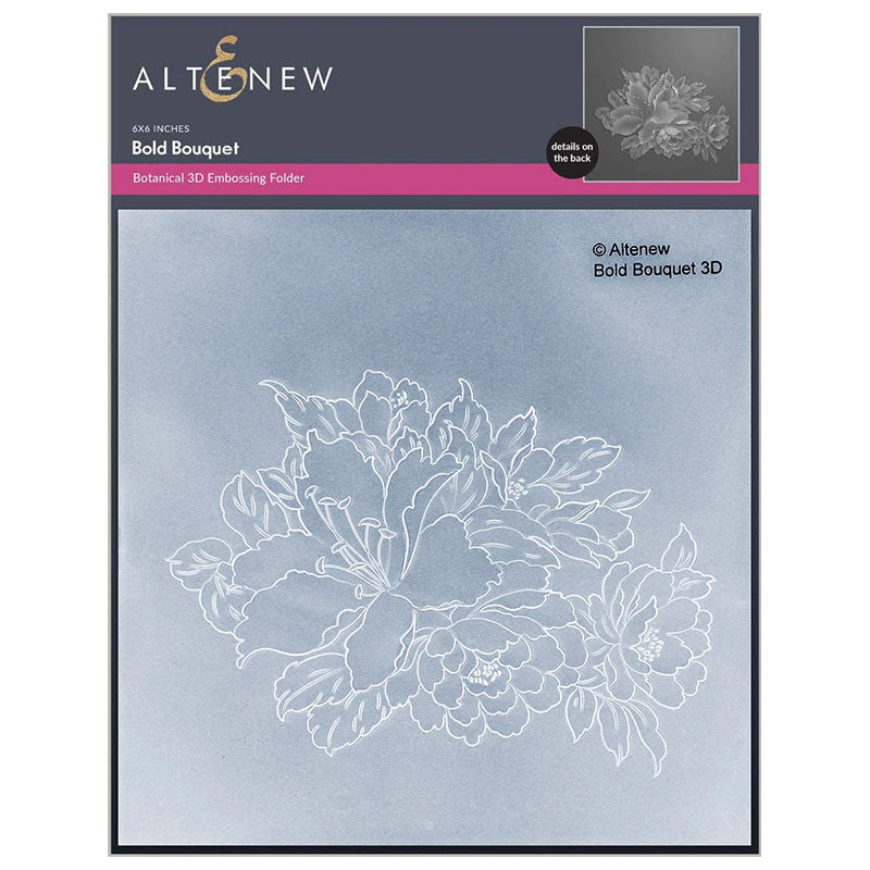 Altenew Embossing Folder Bold Bouquet