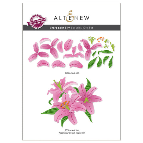 Altenew Dies Craft-A-Flower Stargazer Lily Layering