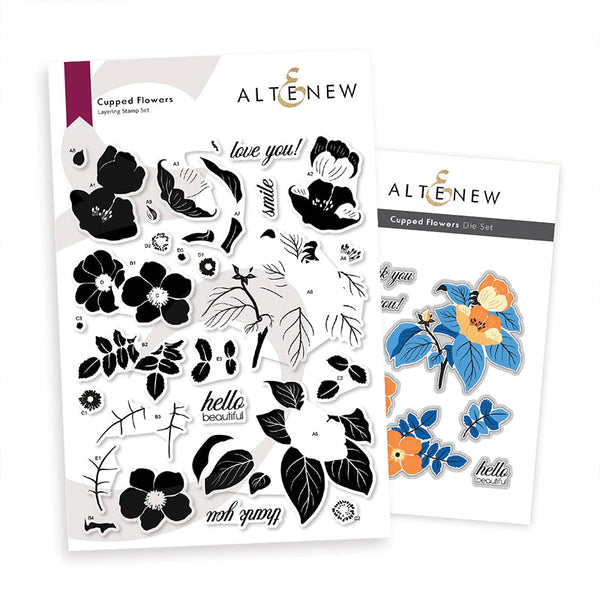 Altenew Stamps & Dies Cupped Flowers